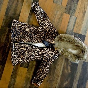 winter coat fleece lined toddler girl jacket